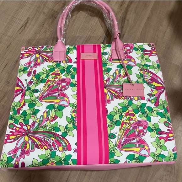 Trina Turk Handbags - Pink Trina Turk Butterfly Tote Bag